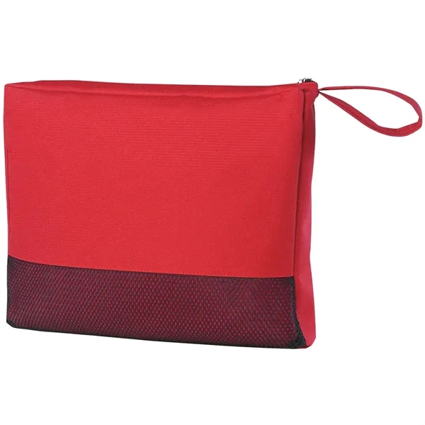 Large 47" x 60" travel blanket made of 100% polyester.... from ASI 61125 Hit Promotional Products / Hit®