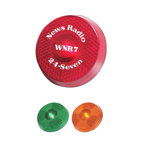 Round blinking light with back clip.... from ASI 61125 Hit Promotional Products / Hit®