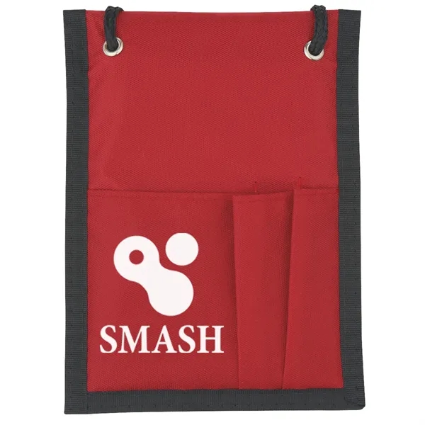 Neck wallet badge holder with clear plastic badge window, 420 denier... from ASI 61125 Hit Promotional Products / Hit®