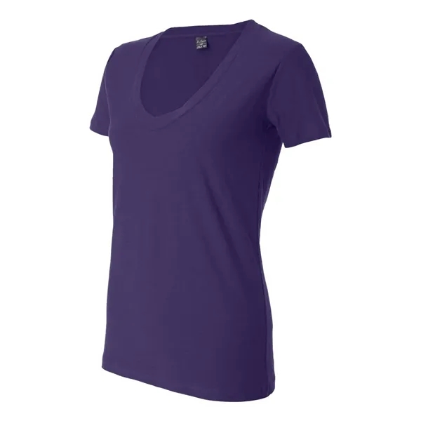 V-neck slub jersey t-shirt with self-fabric neck tape.... from ASI 84358 S&S Activewear