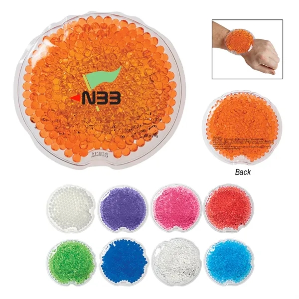 Small Round Gel Beads Hot/Cold Pack.  Therapeutic Gel Pack Applies... from ASI 61125 Hit Promotional Products / Hit®