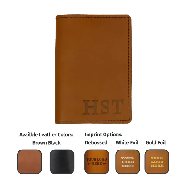 Leather Passport Holder with pockets to keep you organized while on... from ASI 75126 Oowee Products