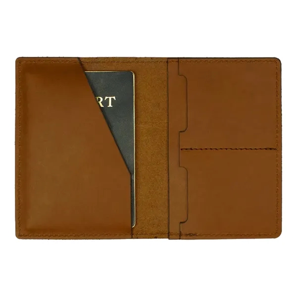 Leather Passport Holder with pockets to keep you organized while on... from ASI 75126 Oowee Products