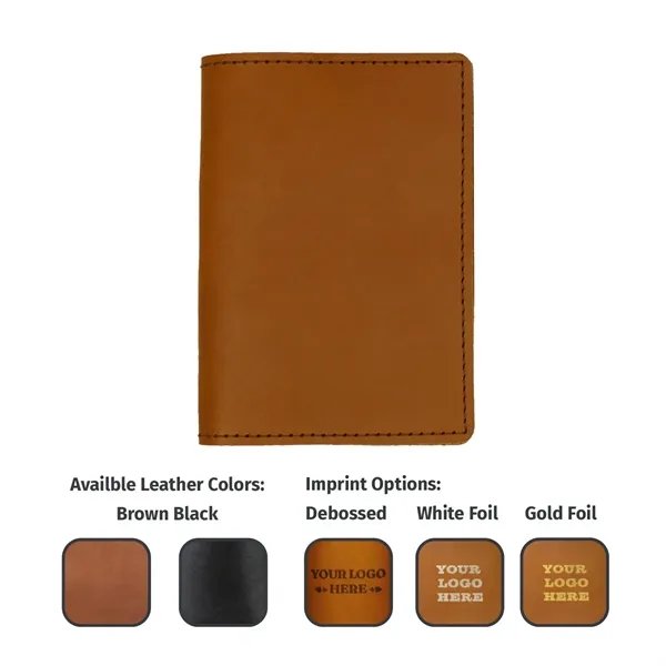 Leather Passport Holder with pockets to keep you organized while on... from ASI 75126 Oowee Products