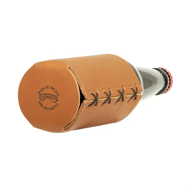 100% genuine leather holder for long-neck glass bottles. Made to securely... from ASI 75126 Oowee Products