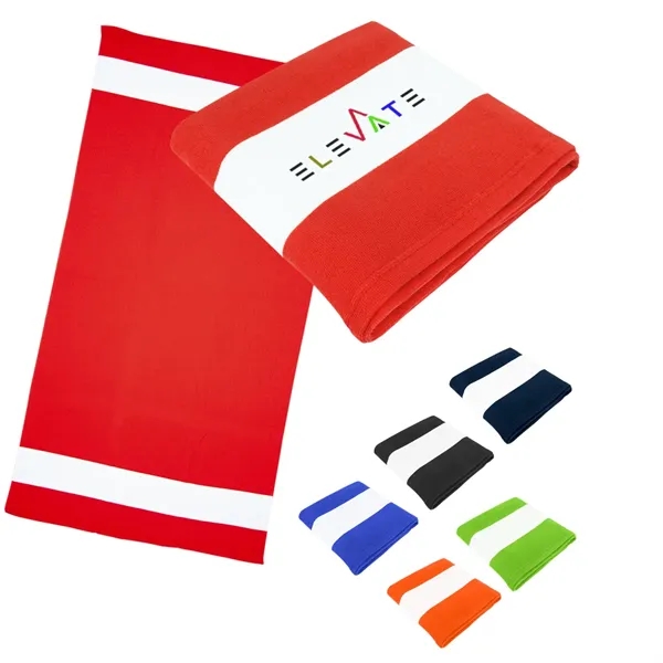 Lightweight and quick-drying microfiber beach towel.... from ASI 61125 Hit Promotional Products / Hit®