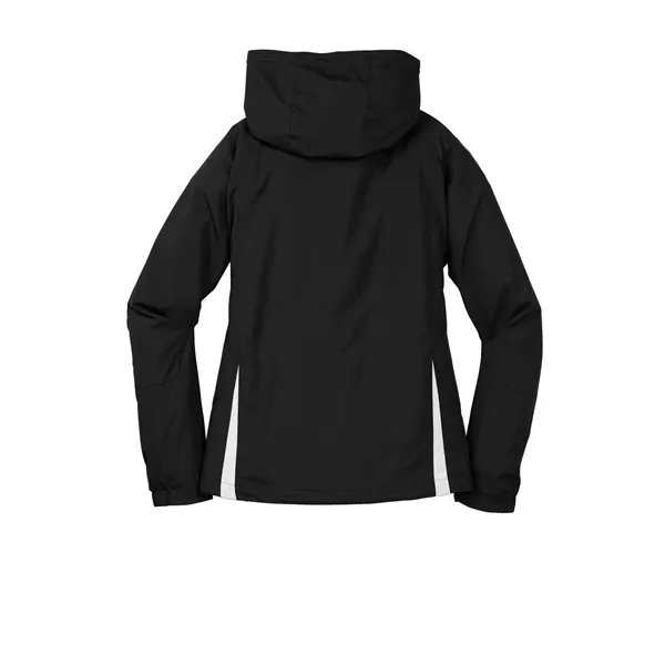 Sport-Tek Ladies Colorblock Hooded Raglan Jacket.... from ASI 84863 SanMar