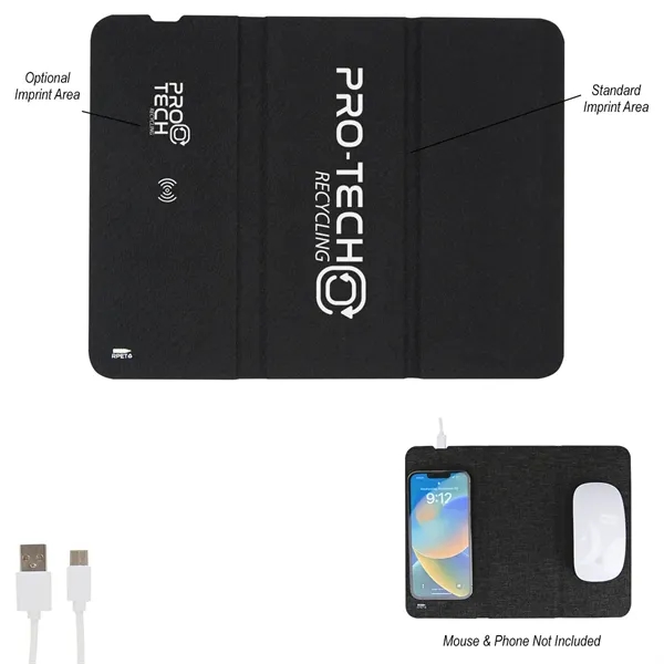 10-watt wireless charging pad/mouse pad.... from ASI 61125 Hit Promotional Products / Hit®