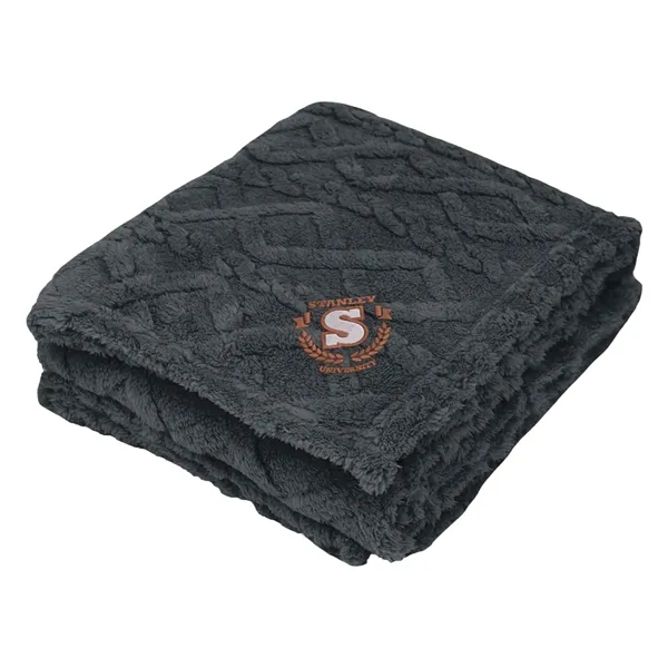 48" x 63" Sherpa blanket made with recycled polyester.... from ASI 61125 Hit Promotional Products / Hit®