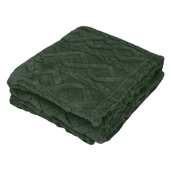 48" x 63" Sherpa blanket made with recycled polyester.... from ASI 61125 Hit Promotional Products / Hit®