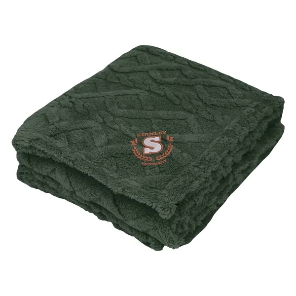 48" x 63" Sherpa blanket made with recycled polyester.... from ASI 61125 Hit Promotional Products / Hit®