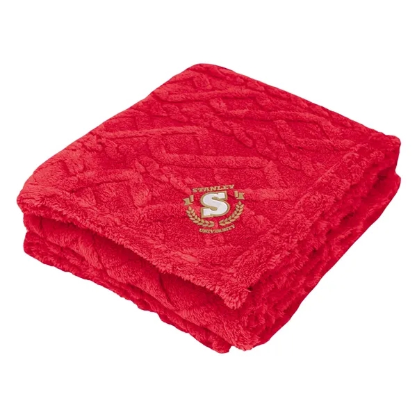 48" x 63" Sherpa blanket made with recycled polyester.... from ASI 61125 Hit Promotional Products / Hit®