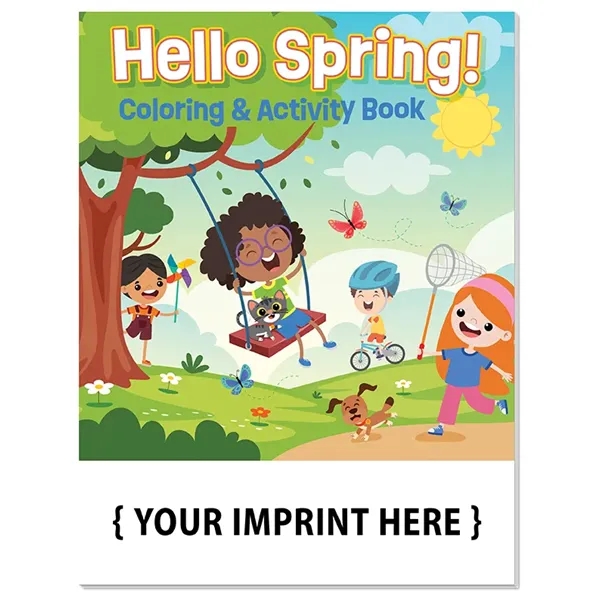 Hello Spring coloring and activity book.... from ASI 45815 Coloring Book Solutions