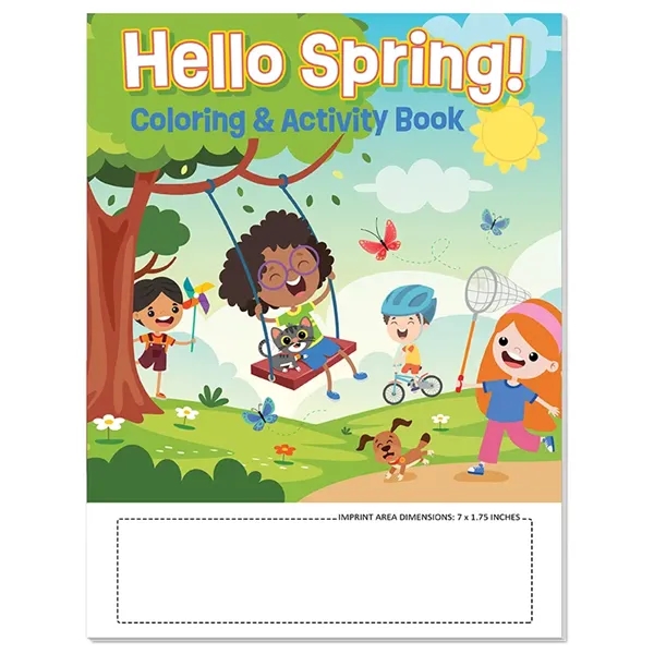Hello Spring coloring and activity book.... from ASI 45815 Coloring Book Solutions