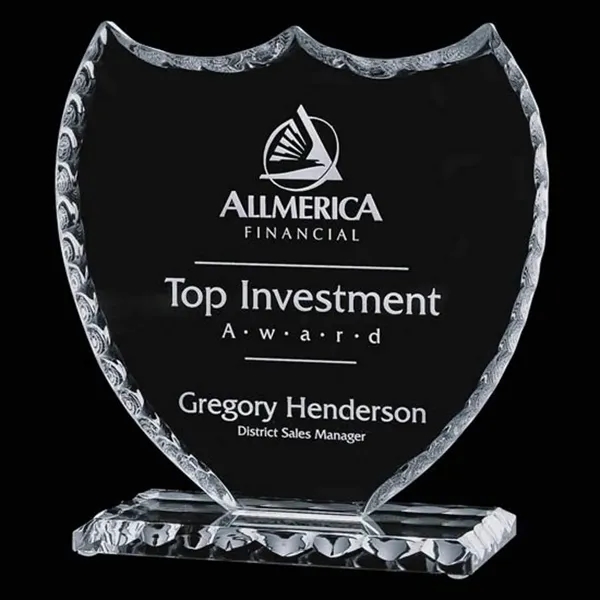 Jade unique shape chipped award with matching base.... from ASI 84592 St Regis Group / St Regis