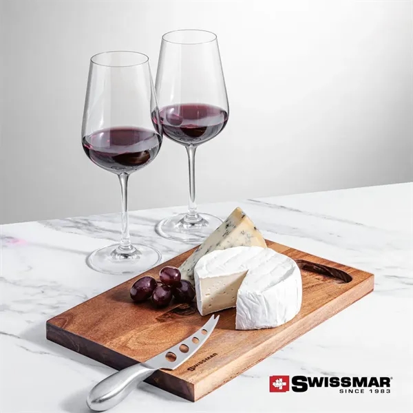 The Swissmar Acacia Board & 2 Wine Set embraces the art... from ASI 84592 St Regis Group