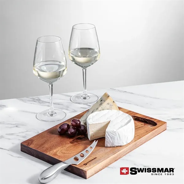 The Swissmar Acacia Board & 2 Wine Set embraces the art... from ASI 84592 St Regis Group