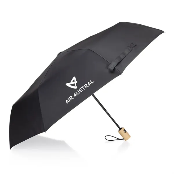 The Chocó Compact Bamboo Handle Umbrella in black combines modern style... from ASI 84592 St Regis Group