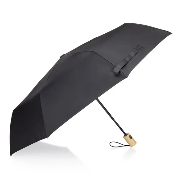 The Chocó Compact Bamboo Handle Umbrella in black combines modern style... from ASI 84592 St Regis Group