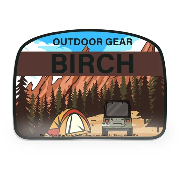 Custom Outdoor magnet 30 Mil thickness. 35 to 47 square inches.... from ASI 54040 Fey Promo / Magna-Tel by Fey