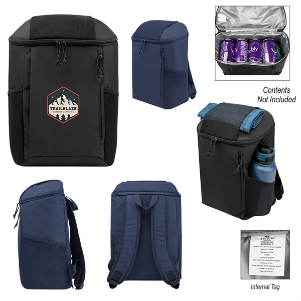 Endeavor rPET 15 Can Cooler Backpack... from ASI 61125 Hit Promotional Products / Hit®