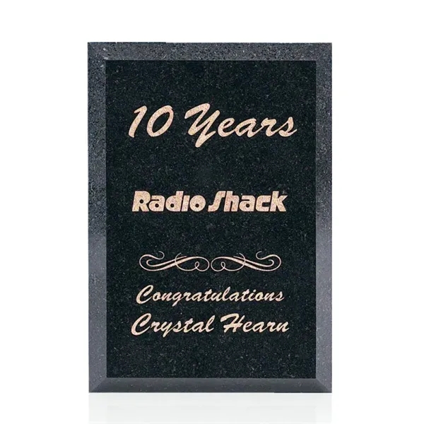 Granite Plaque - Black.... from ASI 84592 St Regis Group / Prestige Glass