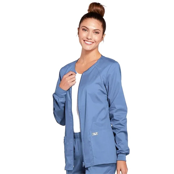 Cherokee Workwear Core Stretch Women's Zip-Up Warm-Up Jacket... from ASI 86018 Scrub Authority