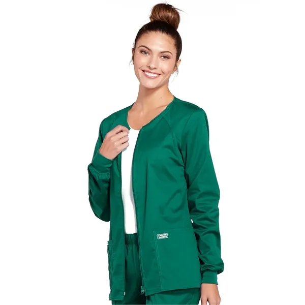 Cherokee Workwear Core Stretch Women's Zip-Up Warm-Up Jacket... from ASI 86018 Scrub Authority