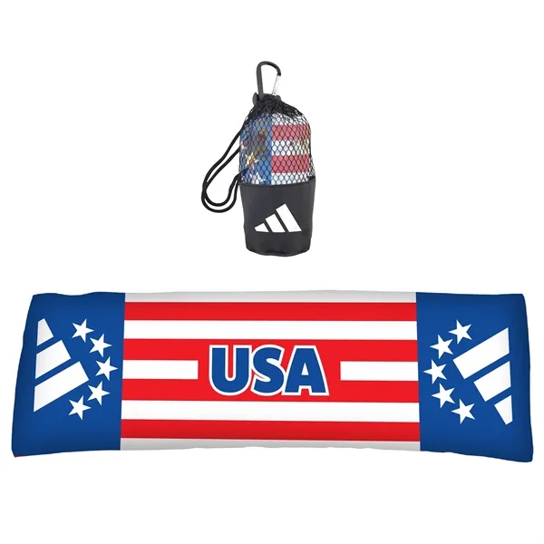 Cooling Towel in Mesh Pouch with Carabiner... from ASI 44900 NC Custom (CI/Lanco) / Lanco