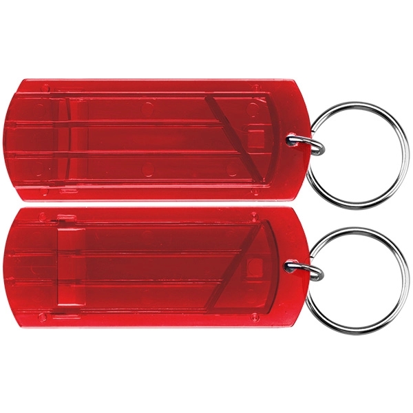 Plastic whistle with key ring... from ASI 74585 Nu Promo International / Nu Promo Line