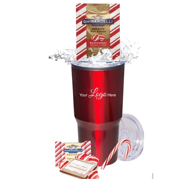 Holiday Cocoa and Chocolate Gift Tumbler... from ASI 89971 Stuff A Mug