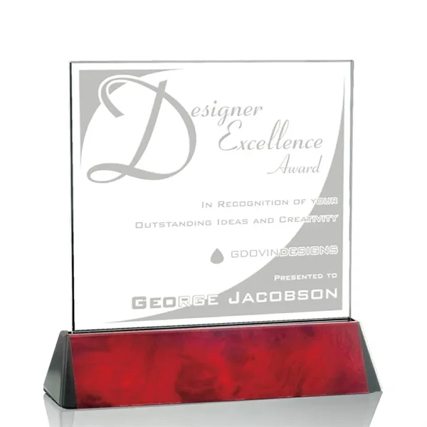 Square award on a rosewood base.... from ASI 84592 St Regis Group / St Regis