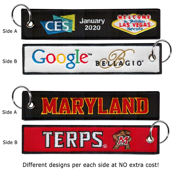 Key tag that's embroidered on both sides and measures 1 1/4"... from ASI 90160 Suntex Industries