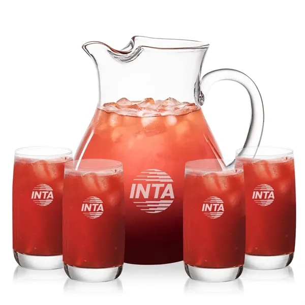 The Montclair Pitcher & Beverage Glasses Set is designed for effortless... from ASI 84592 St Regis Group