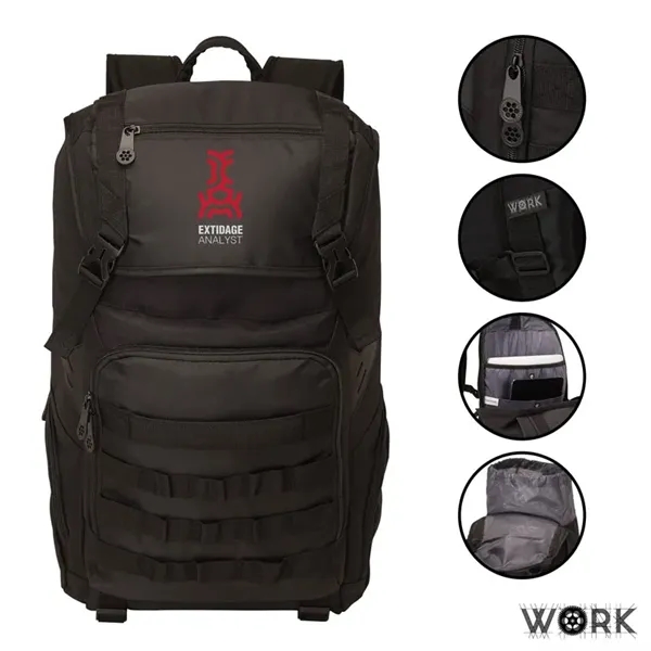 7" x 20" x 12" Work Outdoor backpack with laptop/tablet pockets,... from ASI 67866 Logomark/Valumark