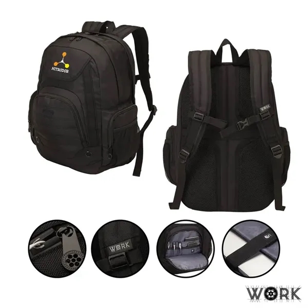 WORK® Pro Backpack... from ASI 67866 Logomark/Valumark