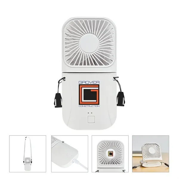 Breezy Rechargeable Multi-Use Hand Fan... from ASI 67866 Logomark/Valumark
