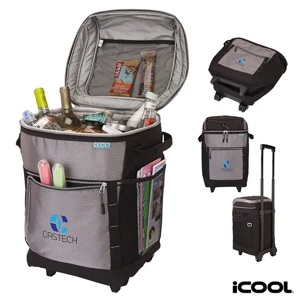 11.5" x 18" x 11.5" Riviera iCOOL trolley cooler bag with... from ASI 67866 Logomark/Valumark