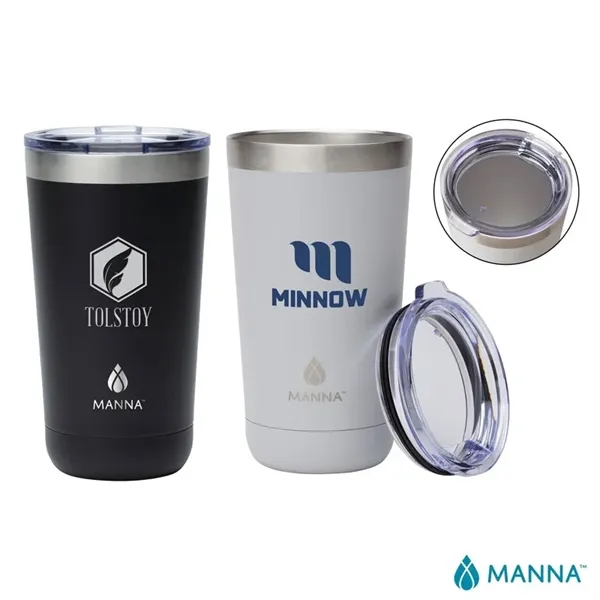 3.62" x 6.38" x 3.5" Manna™ Ranger 18-oz double-wall stainless steel... from ASI 67866 Logomark/Valumark