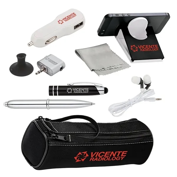 9 1/2" x 4 1/4" x 1 7/8" Barton mobile accessory... from ASI 67866 Logomark/Valumark