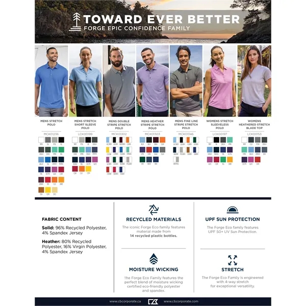 Cutter & Buck Forge Eco Recycled Short Sleeve Womens Polo... from ASI 47965 Cutter & Buck