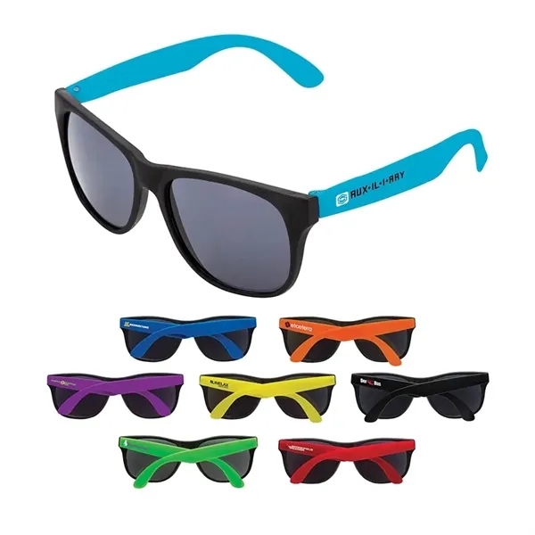 1.75" x 1.94" x 5.5" two-tone polypropylene sunglasses with matte finish... from ASI 67866 Logomark/Valumark