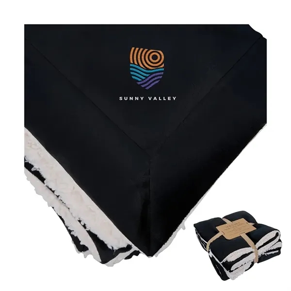 Brookline Micro Mink Sherpa Blanket... from ASI 67866 Logomark/Valumark