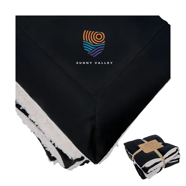 Brookline Micro Mink Sherpa Blanket... from ASI 67866 Logomark/Valumark