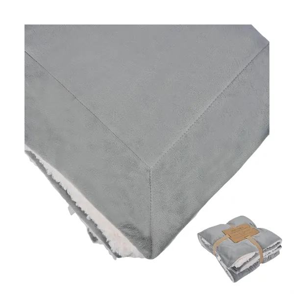 Brookline Micro Mink Sherpa Blanket... from ASI 67866 Logomark/Valumark