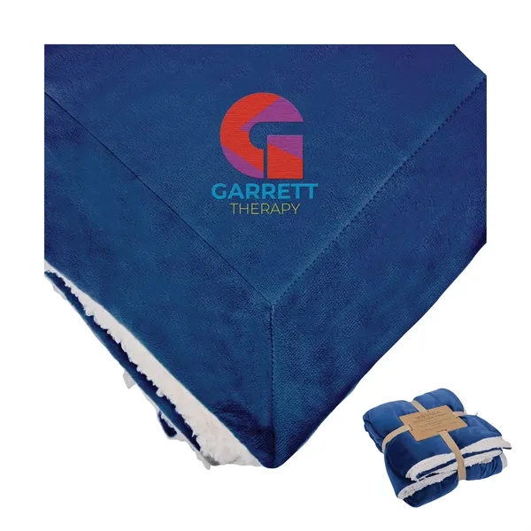 Brookline Micro Mink Sherpa Blanket... from ASI 67866 Logomark/Valumark