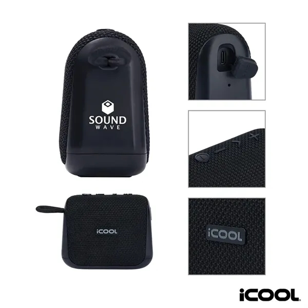 iCOOL® Brock IP67 / 5W Wireless Speaker... from ASI 67866 Logomark/Valumark
