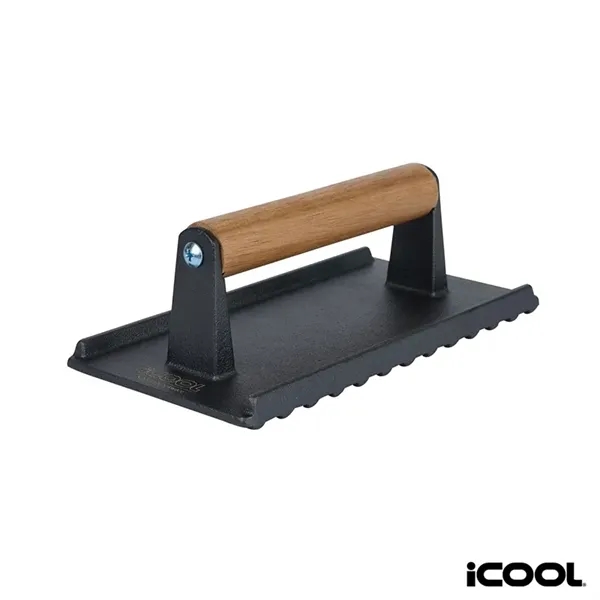 iCOOL® Kodiak Rectangular Cast Iron Meat Press... from ASI 67866 Logomark/Valumark