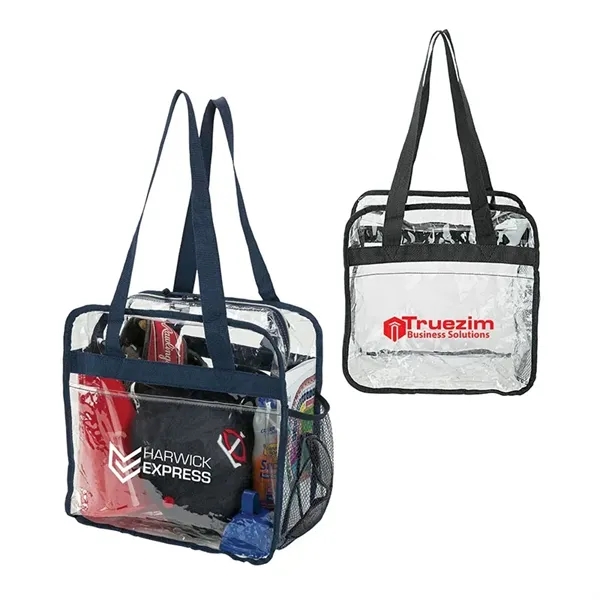 6" x 12" x 12" Athina reusable clear stadium tote with... from ASI 67866 Logomark/Valumark