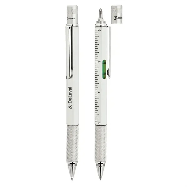 Multifunctional 4-in-1 twist-action ballpoint pen.... from ASI 67866 Logomark/Valumark